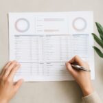 Budget spreadsheet template for managing monthly expenses