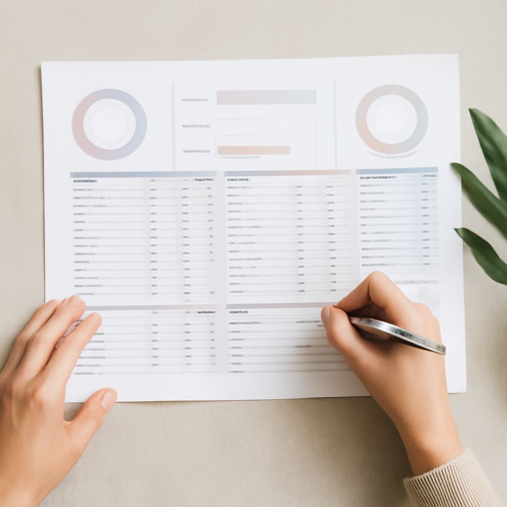 Budget spreadsheet template for managing monthly expenses