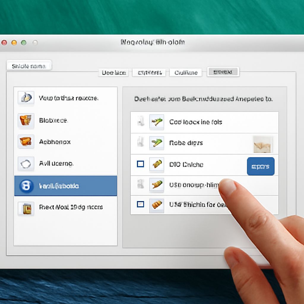 Macro recorder interface on a Mac screen