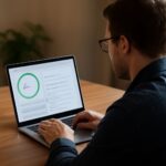 Graphic illustrating how resume scanning software works