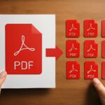 Splitting PDF files on a mobile device